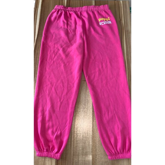 Poppi Womens Serving Flavor Print Pink Jogger Sweatpants With Pockets Size Large - Picture 6 of 13